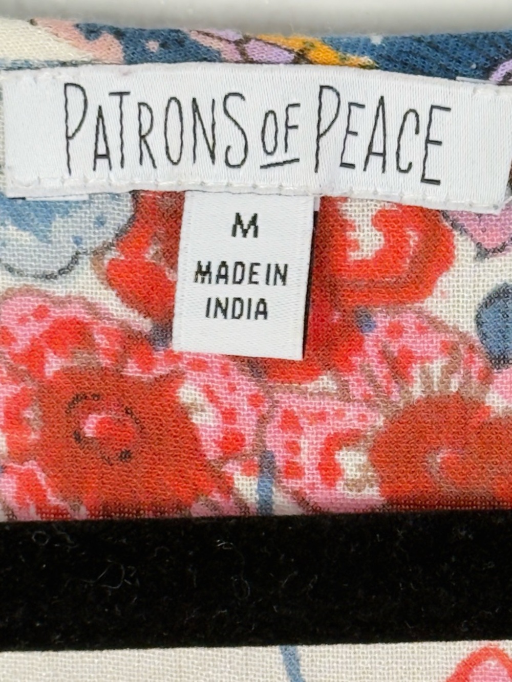 Patrons of Peace Cream Floral Maxi Dress Size M - Picture 10 of 12